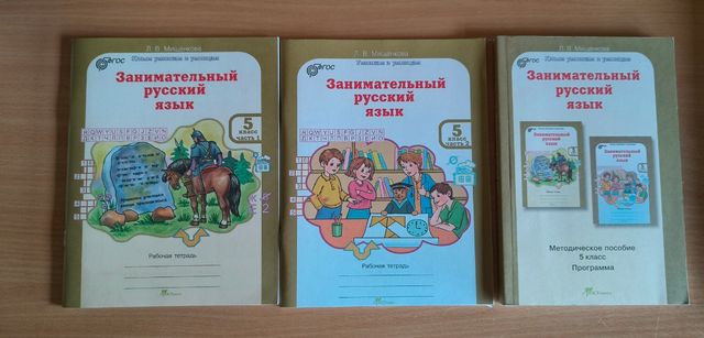 Libro manual en ruso Занимательный русский язык, 5