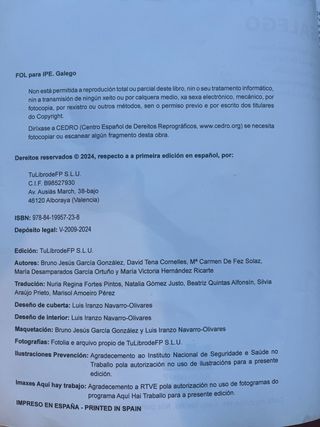 Libro FOL para IPE 1 en Gallego