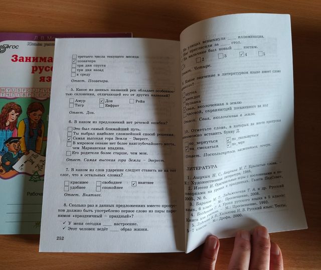 Libro manual en ruso Занимательный русский язык, 6
