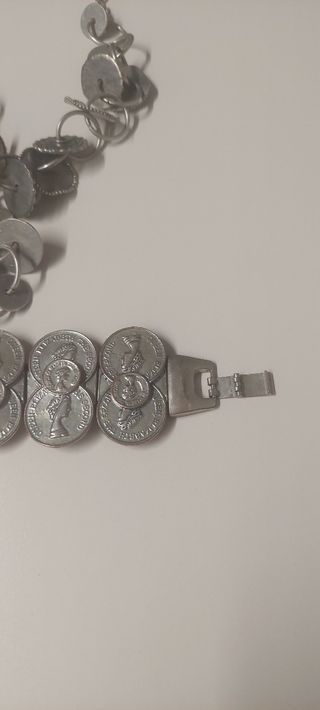 Conjunto Collar y Pulsera Plateados