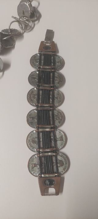 Conjunto Collar y Pulsera Plateados