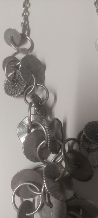 Conjunto Collar y Pulsera Plateados