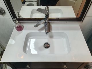 Mueble de baño madera maciza de 80