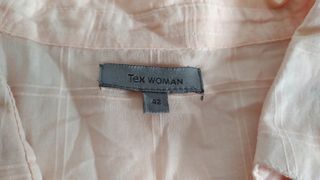 Camisa larga rosa