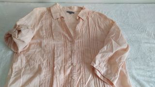 Camisa larga rosa