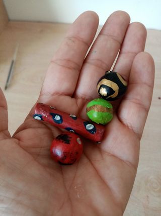 Cuentas africanas artesanales