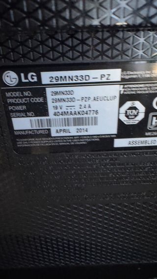 TV LG 29 sin WiFi .