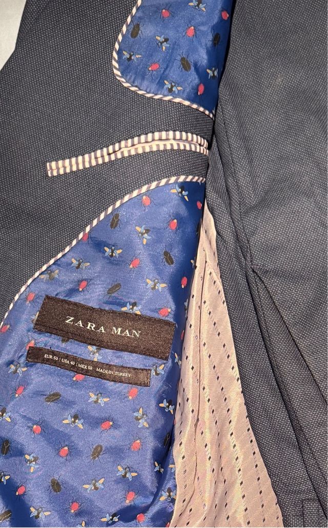 elegante abito blu da uomo Zara