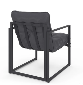 Conjunto de jardín gris metálico