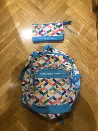 Mochila y estuche Benetton