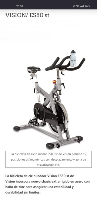 Bicicleta Spinning Vision ES80 st PRO