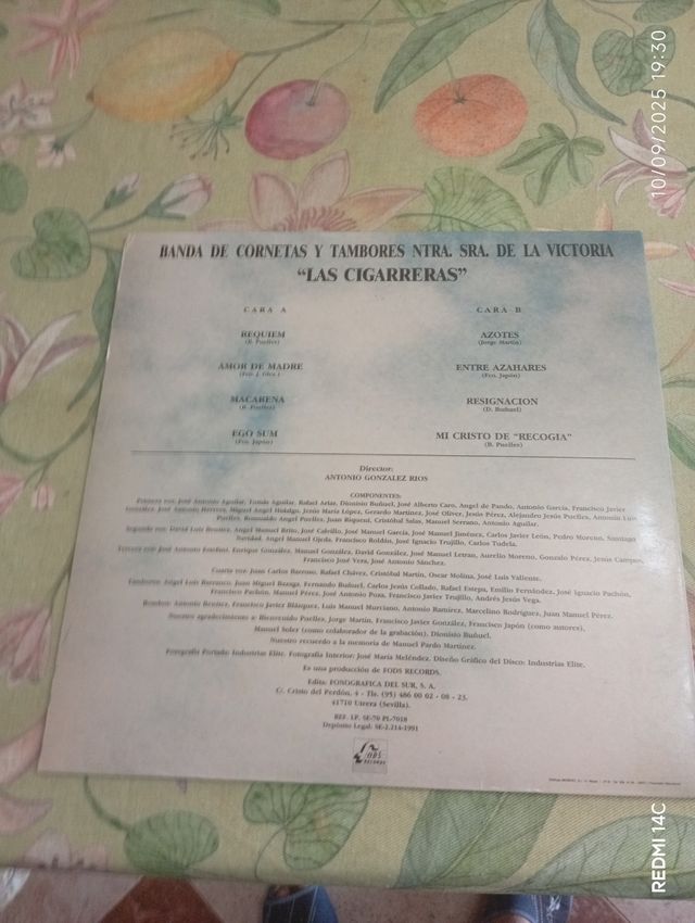 LP Semana Santa Sentimiento Las Cigarreras