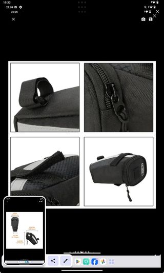 Bolsa de cola para bicicleta 