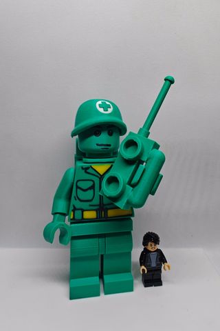 Lego Custom Soldado Verde con Mochila