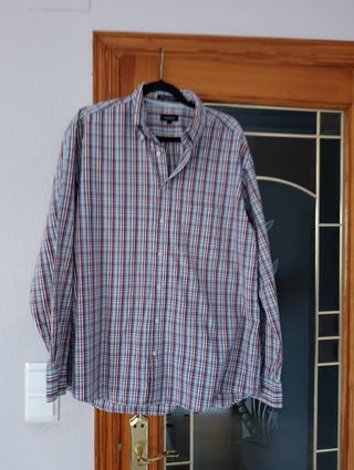 Camisa GANT a cuadros azul y rojo