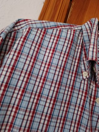 Camisa GANT a cuadros azul y rojo
