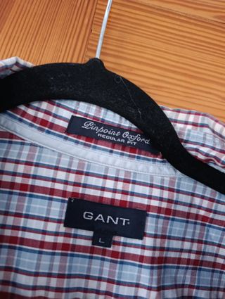 Camisa GANT a cuadros azul y rojo