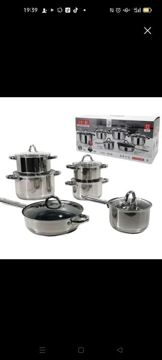 Batteria Inox 12 Pentole
