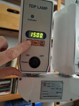 Lampara de calor doble