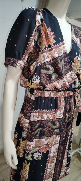 Vestido estampado paisley Roberto Torretta