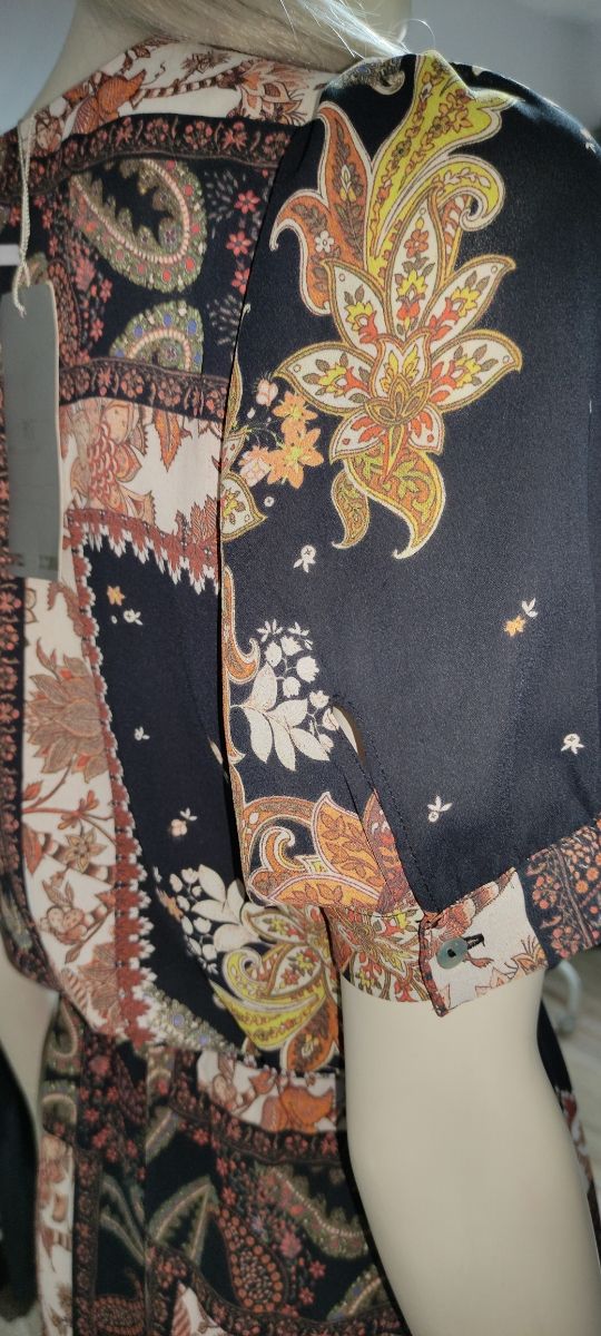 Vestido estampado paisley Roberto Torretta