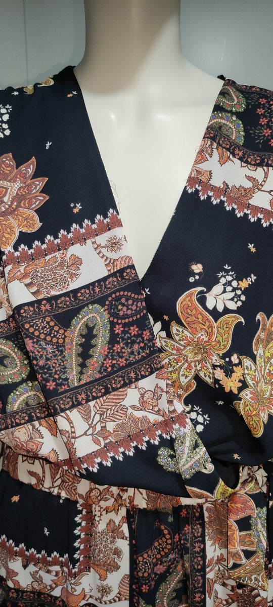 Vestido estampado paisley Roberto Torretta