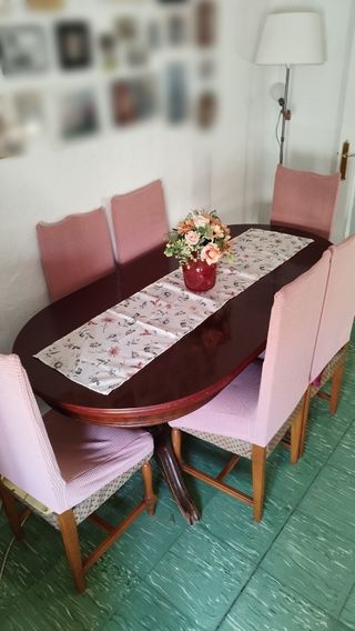 Mesa comedor extensible madera 6-10 personas