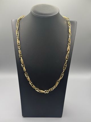 Ref6 Cadena de diseño de oro de 18k