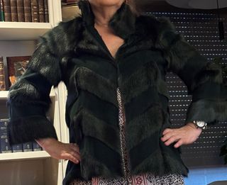 Chaquetón Mebytere Piel y Cuero Verde