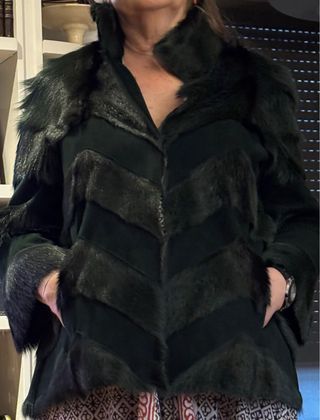 Chaquetón Mebytere Piel y Cuero Verde