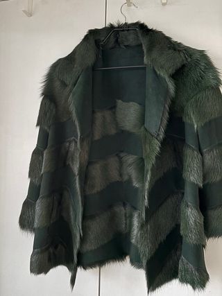 Chaquetón Mebytere Piel y Cuero Verde