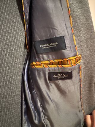 Americana Scotch & Soda Gris Talla S, Slim Fit 