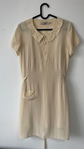 Vestido Nice Things Beige Talla 38