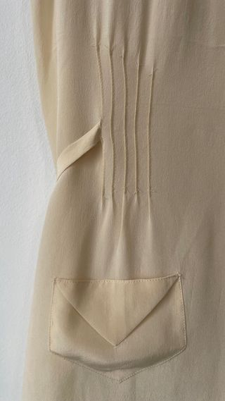 Vestido Nice Things Beige Talla 38