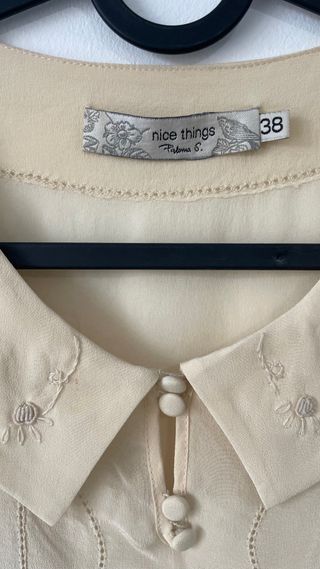Vestido Nice Things Beige Talla 38