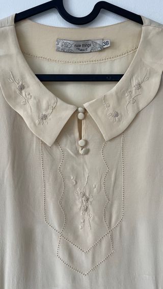 Vestido Nice Things Beige Talla 38