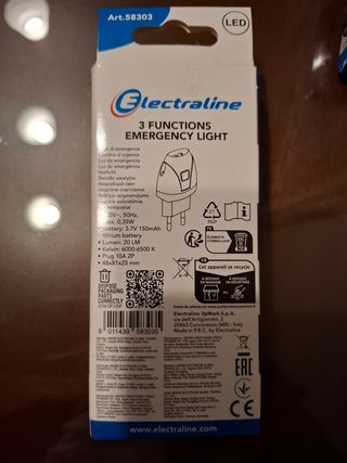 Luce emergenza/torcia/cortesia Electraline