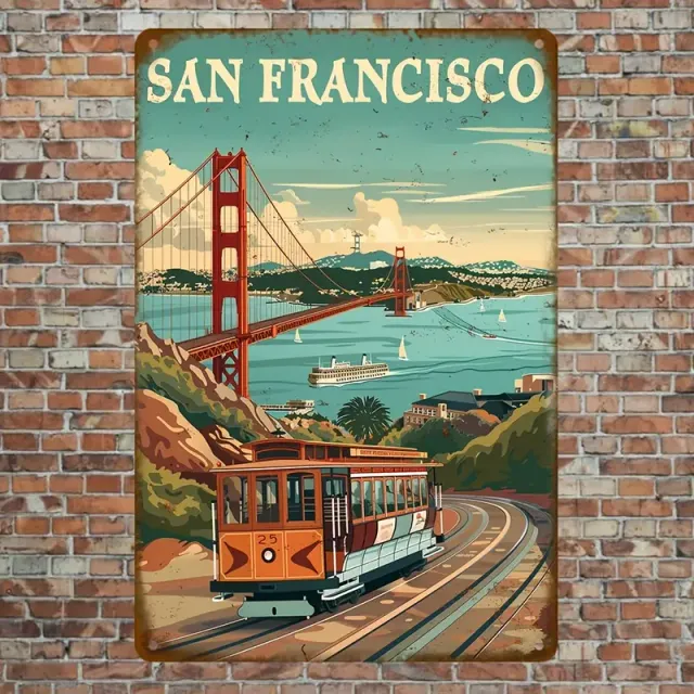 Targa in metallo San Francisco