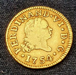 Medio Escudo Fernando VI 1754 22KT
