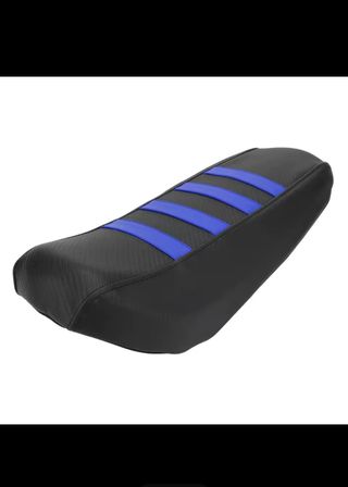 Funda asiento moto carbono negro/azul NUEVA