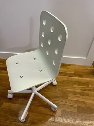 Silla de escritorio infantil blanca