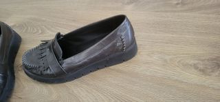 Zapatos Geox charol marrón 