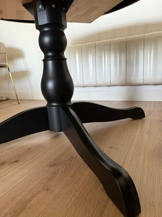 Mesa de comedor extensible negra