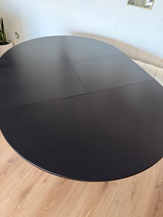 Mesa de comedor extensible negra