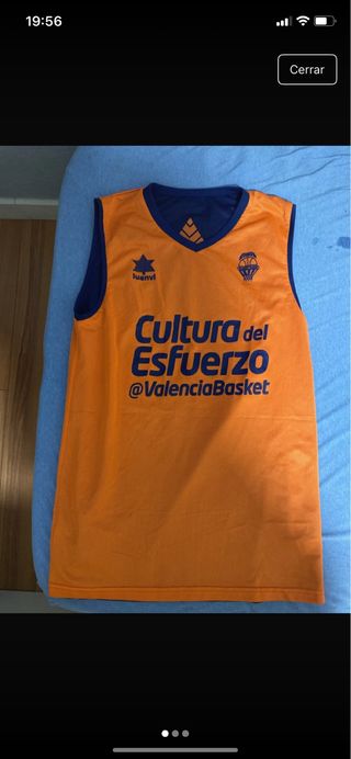Camiseta Valencia Basket Entrenamiento Naranja