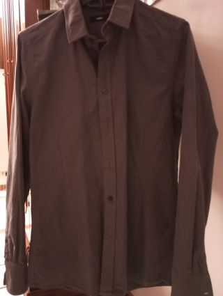 Camicia uomo grigia