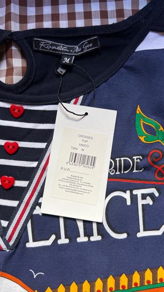 Camiseta Rosalita Azul con Estampado de Venecia