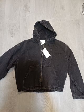 Cazadora vaquera negra Talla M