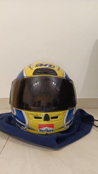 Casco de moto MTI modelo Waver Blue