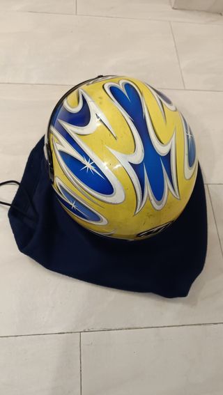 Casco de moto MTI modelo Waver Blue